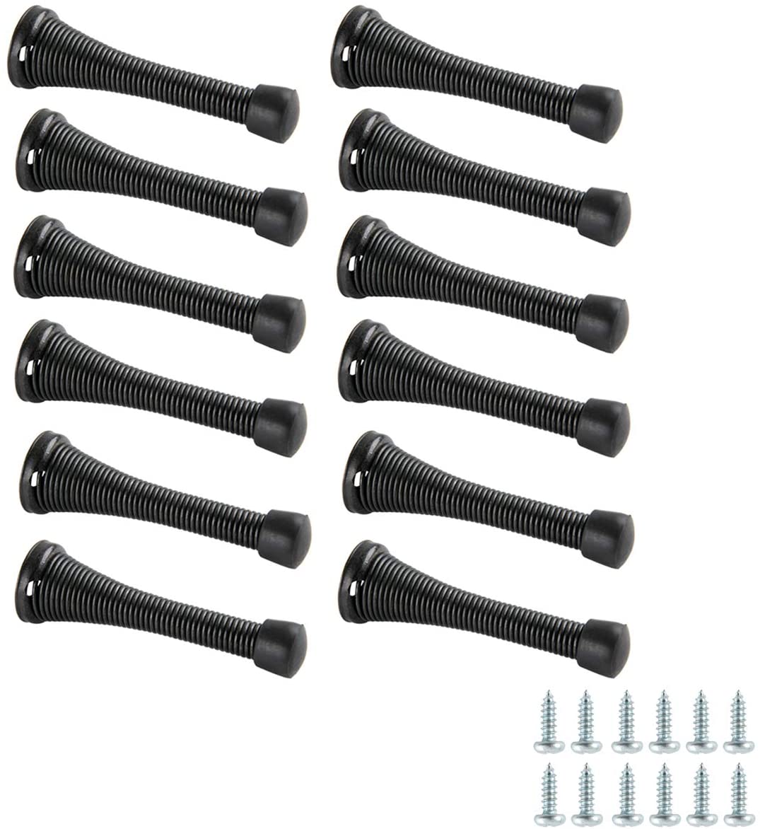 Spring Door Stopper - Black